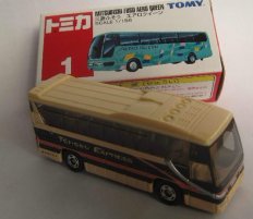 Mini Scale Kids Gray TOMY Brand 2007 ISUZU GALA Tour Bus Toy