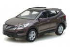 White / Gray 1:36 Scale Welly Diecast Hyundai SantaFe Toy