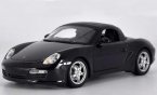 1:18 Scale Black / Blue Welly Diecast Porsche Boxster S Model