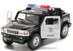 White-Black Kids 1:40 Police Diecast Hummer H2 Pickup Truck Toy