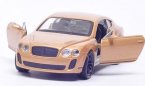 Golden / White / Red 1:36 Welly Diecast Bentley Continental Toy