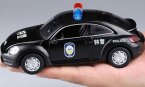 1:29 Scale Black Kids Police Theme Diecast VW Beetle Toy