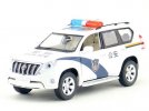 Kids 1:32 Police White Diecast Toyota Land Cruiser Prado Toy