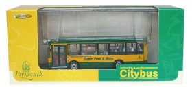 1:76 Scale Green-Yellow CMNL Britain Singledecker Bus Model