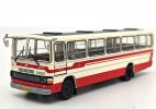 1:64 Scale White-Red NO.40 Diecast BeiJing BK652 Bus Model