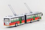 Kids Red /Blue /Green Large Diecast Articulated Trolley Bus Toy