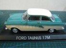 1:43 IXO Blue-White Diecast Ford Taunus 17M Model