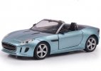 Kids White / Blue / Orange Diecast Jaguar F-Type Roadster Toy