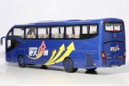 Blue 1:43 Scale Diecast YuTong ZK6127H Tour Bus Model
