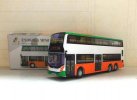 White Hong Kong E500 Diecast Double Decker Bus Toy