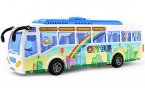 Long Scale Blue Kids Colorful Electric City Bus Toy