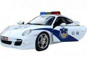 1:24 Scale Police Diecast Porsche 911 Turbo 997 Model