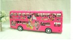 Large Blue / Pink Cartoon Mickey Mouse Double Decker Bus Toy