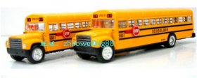 NO.6851 Kids Yellow Alloy Made School Bus Toy