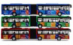 Kids Red / Blue / Green Diecast Articulated City Bus Toy