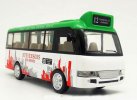 1:40 Scale Kids Green-White Diecast City Bus Toy