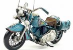 1:6 Scale Retro Blue Tinplate 1969 Indian Motorcycle Model