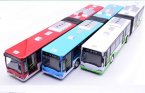 Kids Red / Green / Yellow Die-Cast BeiJing Articulated City Bus