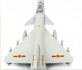 White / Gray / Yellow Kids Die-Cast China J-10 Fighter Toy