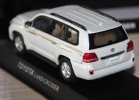 White 1:43 J-collection Diecast Toyota Land Cruiser Model