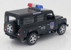 White /Black 1:32 Scale Kids Police Diecast Land Rover Defender