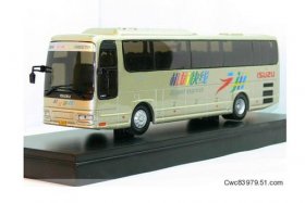 1:50 Scale Silver GuangZhou Isuzu Airport Express Bus Model