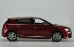 Red 1:18 Scale Diecast Citroen DS 4S Model