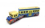 Mini Scale Brown-Blue Locomotive Design SEISHUNGO Bus Toy