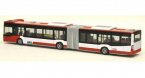 Red-White 1:87 Scale Mercedes-Benz Articulated Citaro City Bus