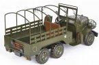 Army Green Vintage Large Size Tinplate Army Jeep Truck Model