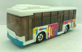 Mini Scale White TOMY NO.93 Route Mitsubishi Bus Toy