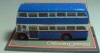 1:76 Scale Blue Corgi Brand Double-decker Bus Model