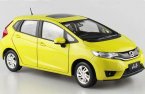 Blue / Yellow / Silver 1:18 Scale Diecast Honda FIT Model