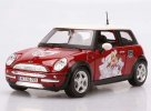 1:24 Scale Red MaiSto Diecast Mini Cooper Model