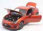 1:18 Scale Orange / White Diecast Toyota GT 86 Model