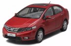 Silver / Red 1:18 Scale Diecast 2013 Honda City Model