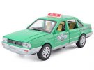Green 1:32 Scale Diecast VW Santana Taxi Car Toy