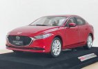 Red 1:18 Scale Diecast 2020 Mazda 3 Axela Sedan Model