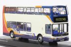 1:76 Scale White CMNL Britain Dennis Double-Decker Bus Model