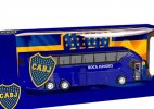 Blue Boca Juniors Painting Kids Diecast Coach Bus Toy