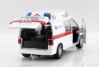White Kids 1:32 Scale Ambulance Theme Bus Toy