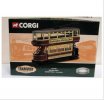 1:76 Scale Red Old-fashioned England Double Decker Trolley Bus