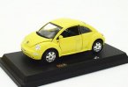 1:24 Scale Red / Yellow Bburago Diecast VW New Beetle Model
