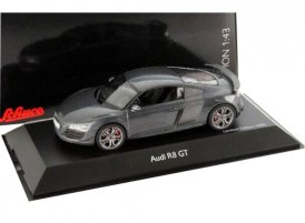 Gray 1:43 Scale SCHUCO Diecast Audi R8 GT Model