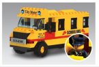 DIY ABS Made Educational Yellow School Bus Toy