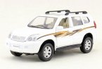 White 1:32 Scale Kids Toyota Diecast LAND CRUISER PRADO Toy