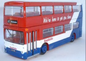 1:76 Scale Red Alloy Made London Double Decker Bus Toy Model