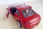 Red / Silver 1:32 NewRay Diecast PEUGEOT 407 COUPE Toy