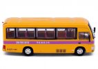 Yellow Hong Kong Toyota Coaster Diecast School Bus Toy