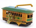 Green Mini Scale Tinplate Vintage Tram Model